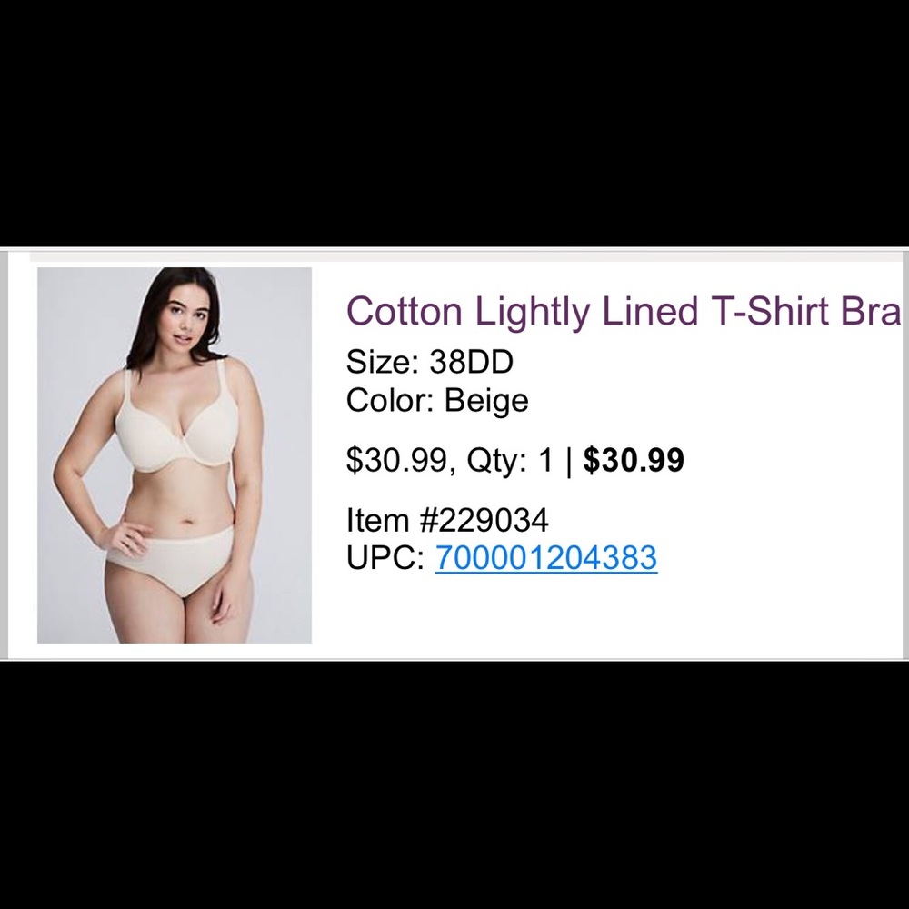 Lane Bryant Bra NWOT